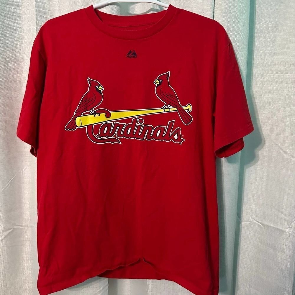 Majestic St Louis Cardinals Freese #23 Size‎ Medium Red Short Sleeve T-Shirt